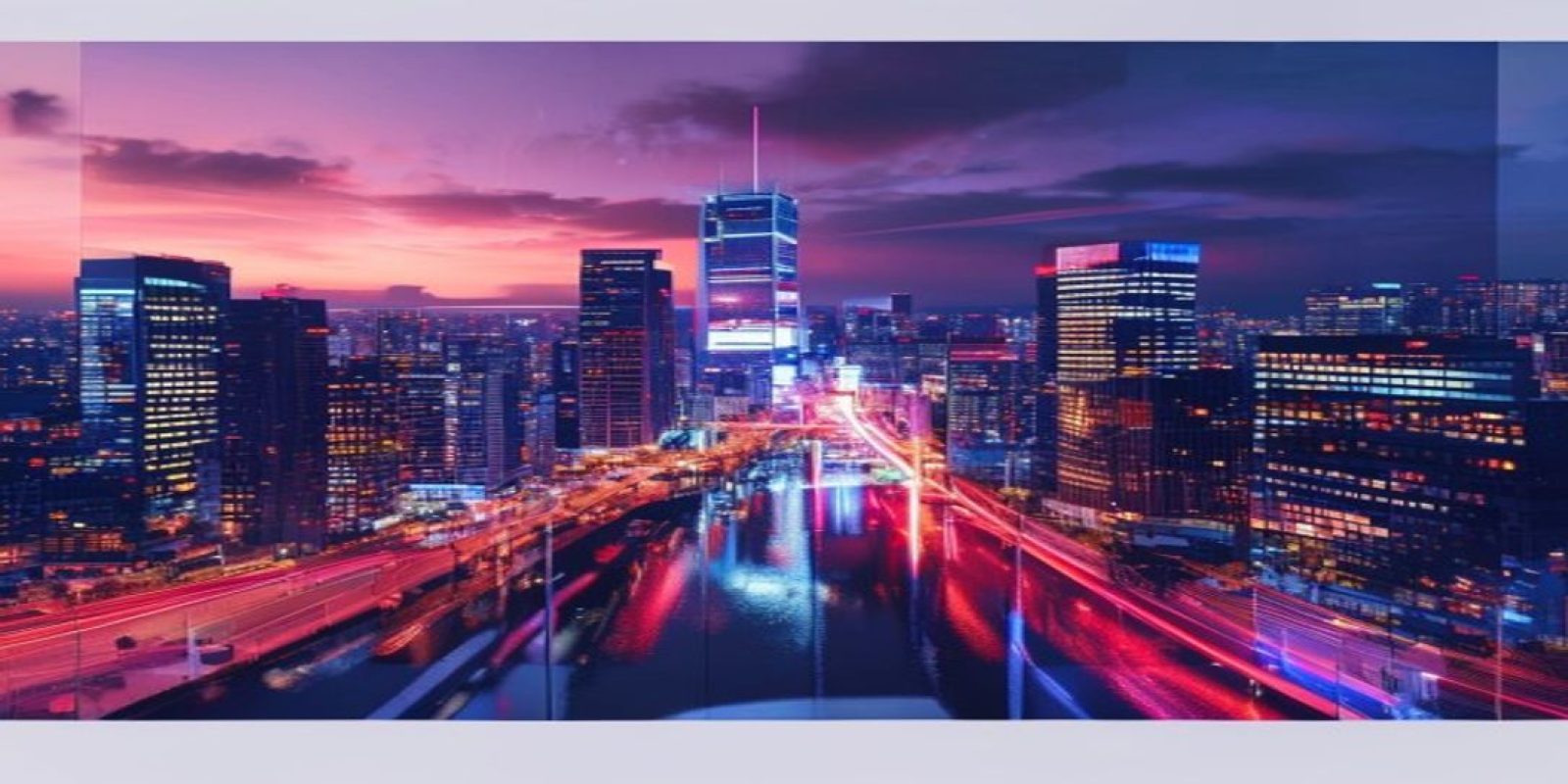 欧美专区首屏大图，展现欧美都市夜景与霓虹灯光，砖红色调融合现代感与欧美潮流氛围，画面宏大壮观